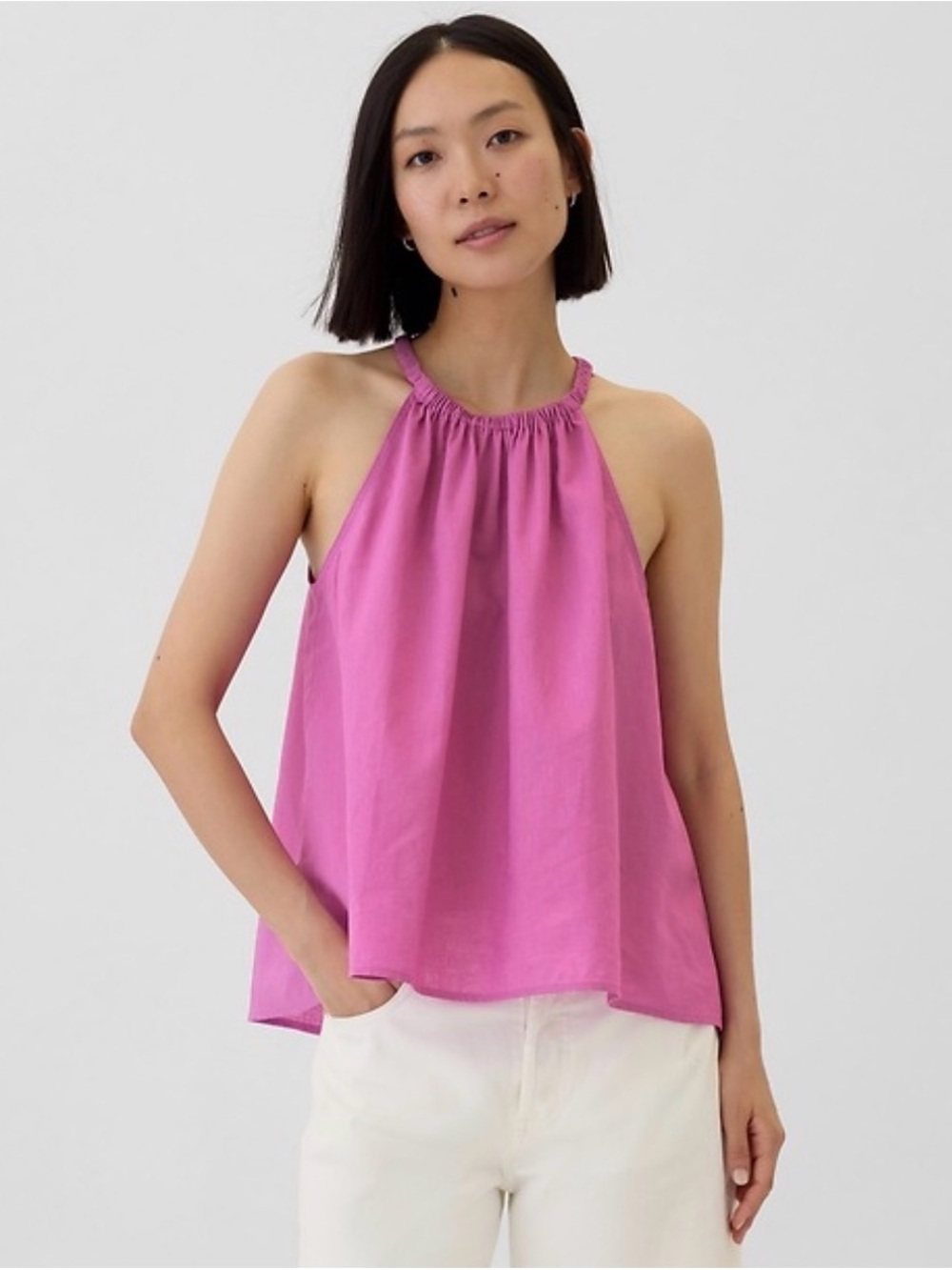 GAP Pink Halter Neck Flowing Camisole